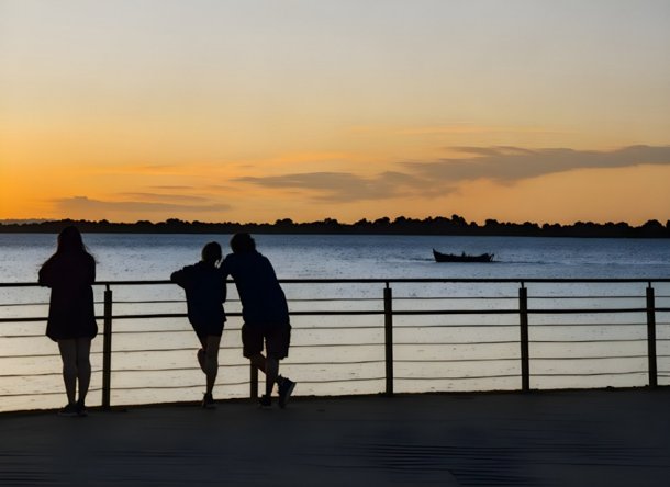Reflexos ao Rio Guaíba — obra de Nairapinz